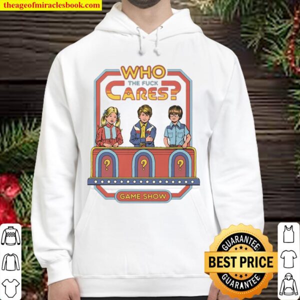 Official Who The Fuck Cares Game Show Hoodie