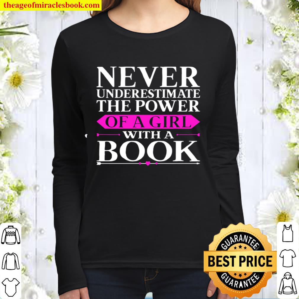 Power of a Girl With a Book Never Underestimate Archivist Women Long Sleeved