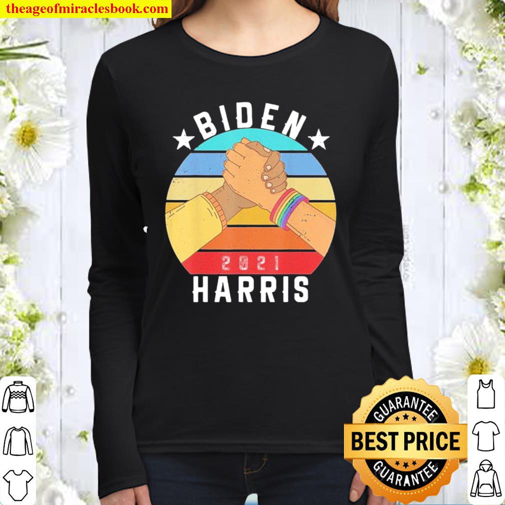 President 46th Joe Biden and Kamala Harris vintage Women Long Sleeved