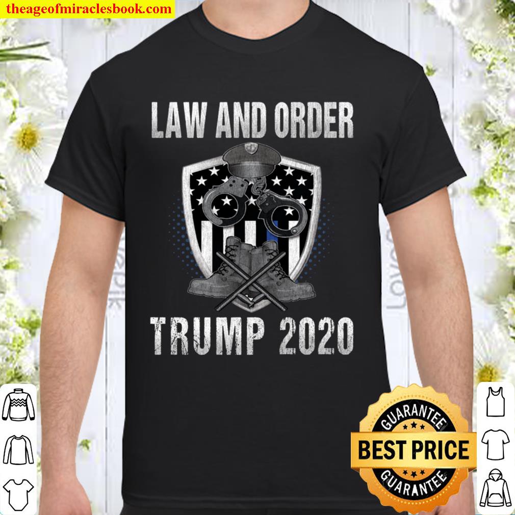 Pro Trump 2020 Thin Blue Line Flag Support The Police Gift Langarmshirt hot Shirt, Hoodie, Long Sleeved, SweatShirt