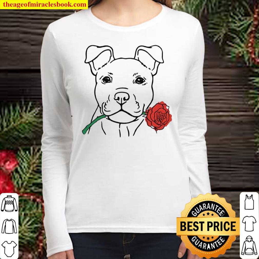 Puppy Love Cute Rescue Puppy Valentine_#39_s Day t-shirt Girlfriend Gi Women Long Sleeved