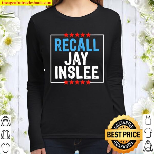 Recall Jay Inslee Stars Election Women Long Sleeved