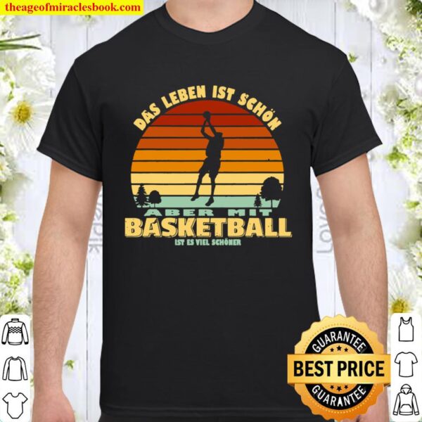 Retro Basketball Basketballspieler Geschenk Jungen Mädchen Shirt