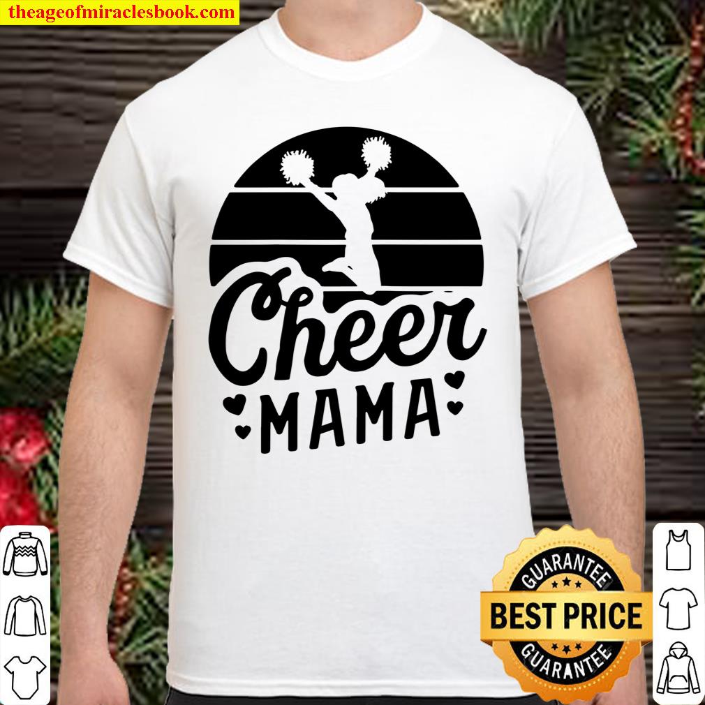 Retro Cheer Mama Shirt Cheerleader Mom Gifts Cheer Mom Raglan Baseball Shirt