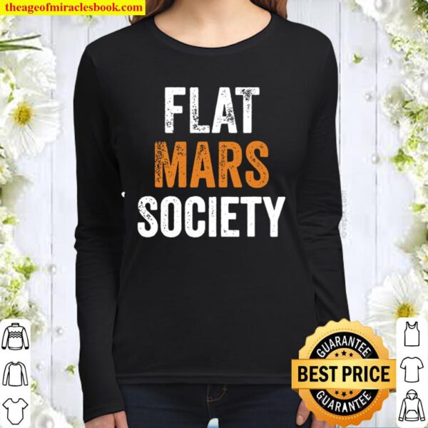 Retro Vintage Flat Mars Society Women Long Sleeved