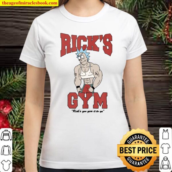 Rick And Morty Rick’s Gym Full Color Classic Women T-Shirt