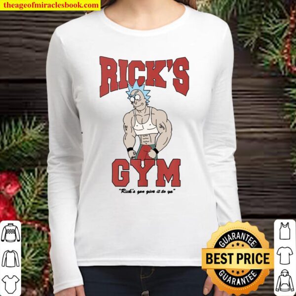 Rick And Morty Rick’s Gym Full Color Women Long Sleeved