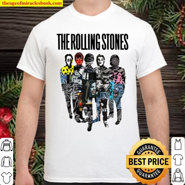 Rolling Stones Official Silhouette Collage Shirt