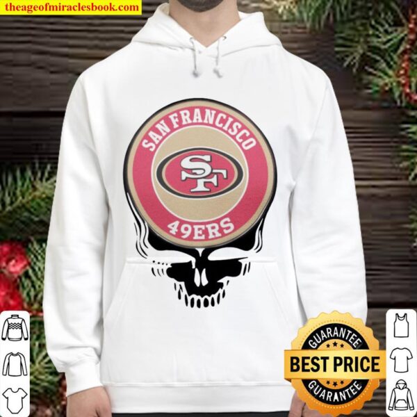 San Francisco 49ers Football Skull Hoodie