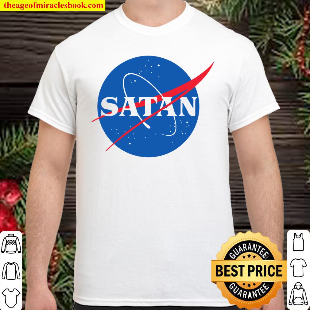 Satan Baphomet Nasa Space Nerdy Geeky Rockets Pun Funny shirt