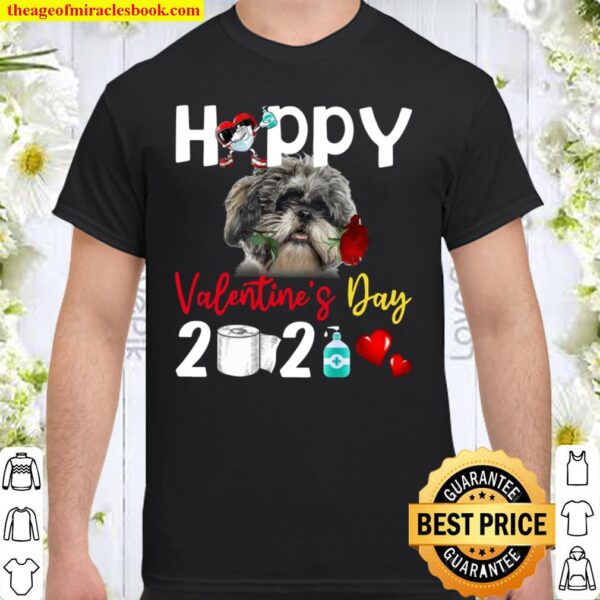 Shih Tzu Happy Valentine’s Day With Toilet Paper 2021 Shirt