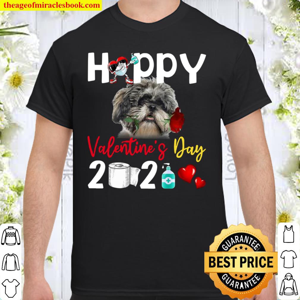 Shih Tzu Happy Valentine’s Day With Toilet Paper 2021 Shirt, Hoodie, Long Sleeved, SweatShirt