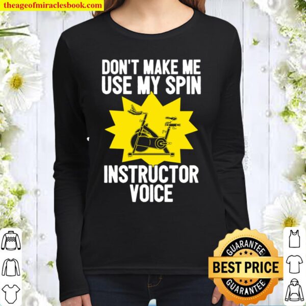 Spin Instructor Voice Spinning Indoor Cycling Biking Workout hot Shirt