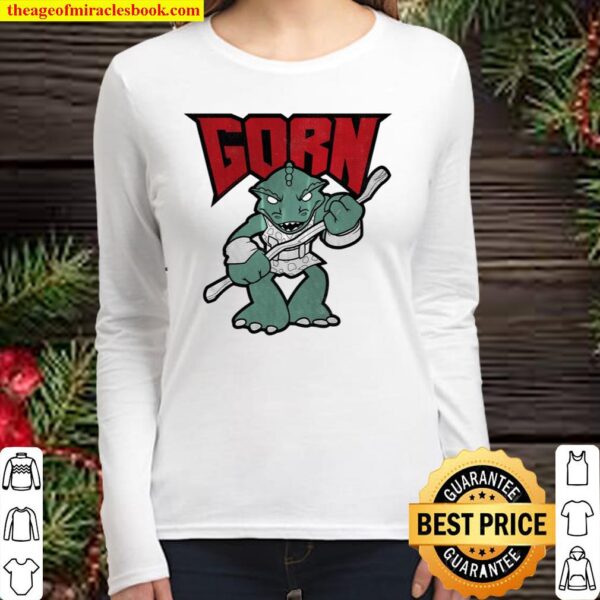 Star Trek Original Series Rocking Gorn Chibi Graphic Women Long Sleeved