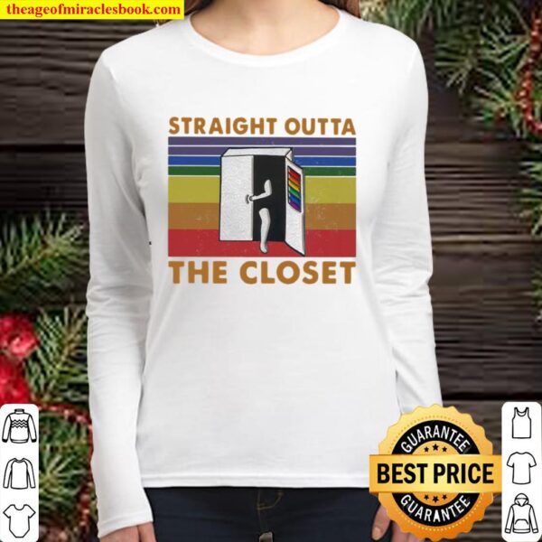 Straight Outta The Closet Vintage Women Long Sleeved
