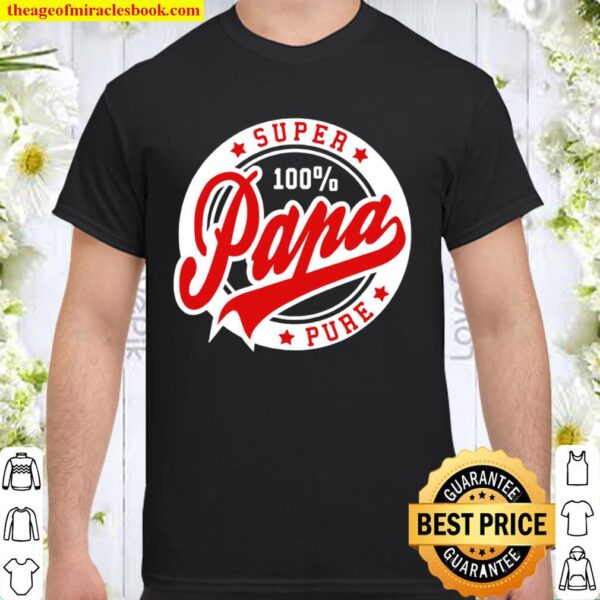 Super Papa 100 Percent Pure Stars Seal Shirt
