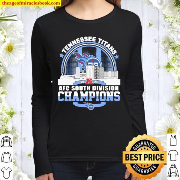 Tennessee Titans 2021 afc south division champions Women Long Sleeved