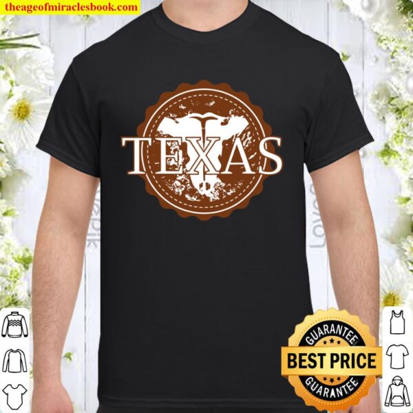 Texas State Seal, State Map, US Flag Stars And Stripes Shirt