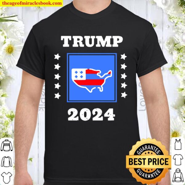 Trump 2024 Election Flag Keeping America Great American Flag President Shirt