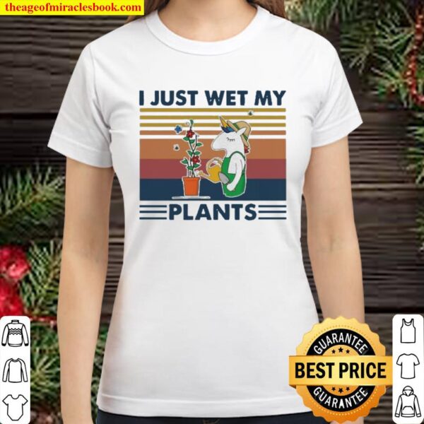 Unicron I just wet my plants vintage Classic Women T-Shirt