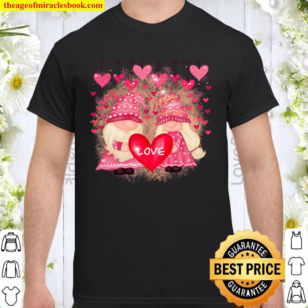 Valentine Gnomes Hanging Hearts Valentine’s Day Gnome Love 2021 Shirt, Hoodie, Long Sleeved, SweatShirt