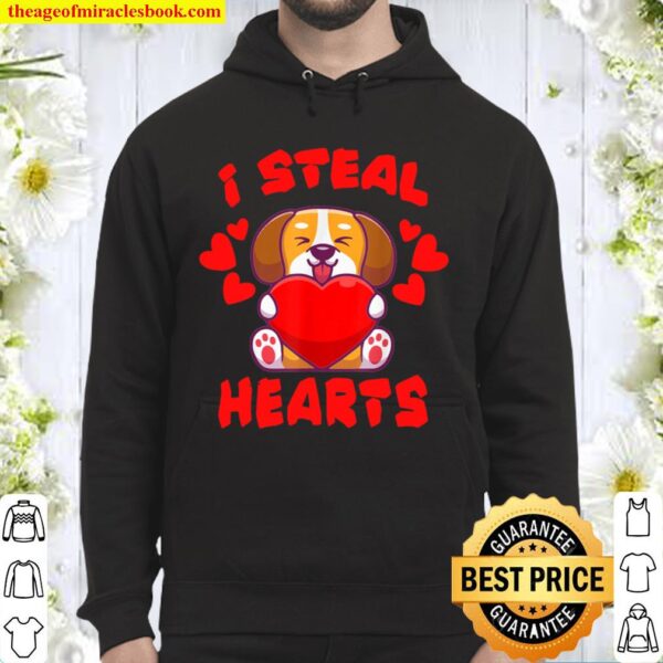 Valentine Shirt I Steal Hearts Puppy and dogs lovers Hoodie