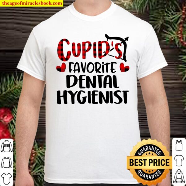 Valentines Day Cupid Favorite Dental Hygienist Buffalo Plaid Shirt