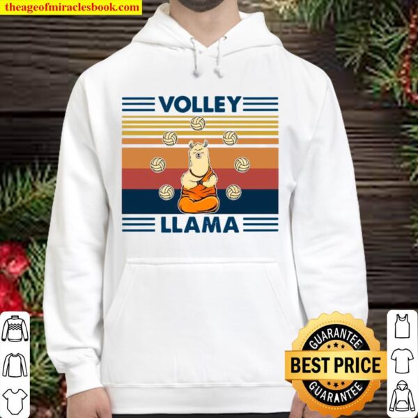 Volley Llama Vintage Hoodie