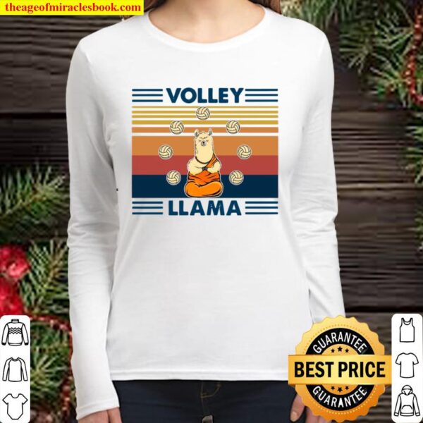 Volley Llama Vintage Women Long Sleeved