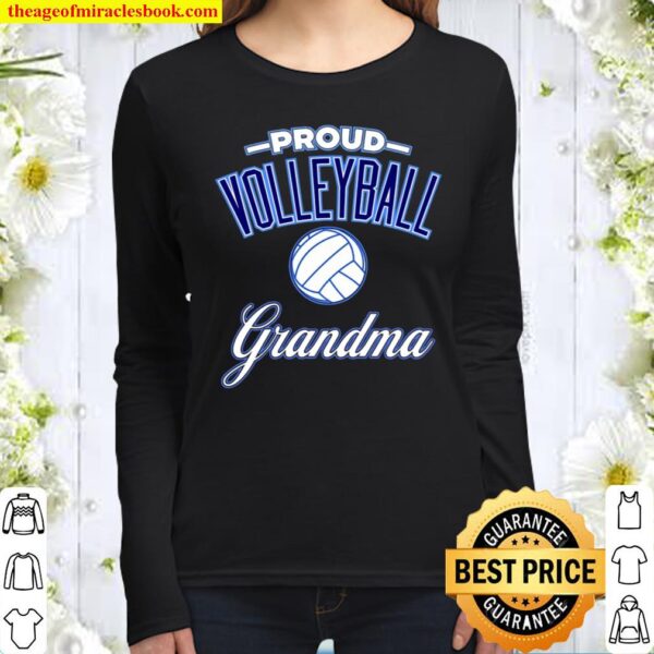Volleyball Grandma Shirt For Women Women Long Sleeved