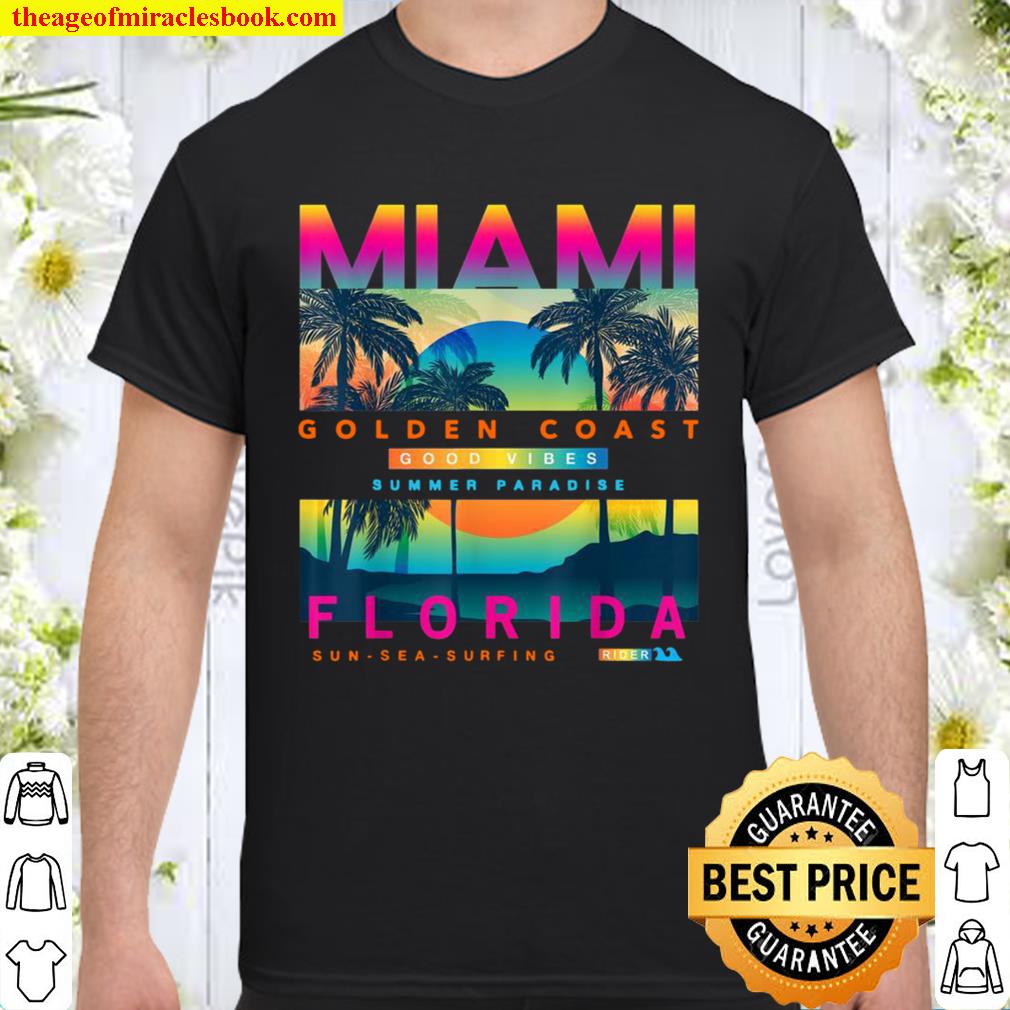 Wear Miami Florida, Miami Colorful Sunrise limited Shirt, Hoodie, Long Sleeved, SweatShirt