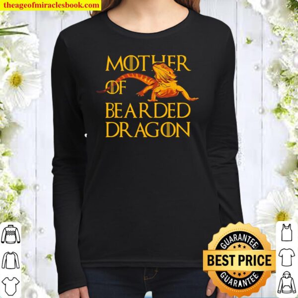 Woman Mother Of Bearded Dragons Women Reptile Mom Women Long Sleeved