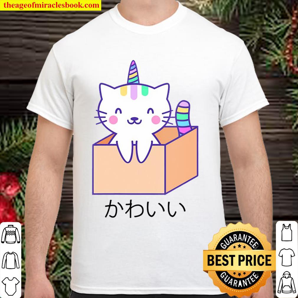 Womens Funny Cat Unicorn Kawaii Cute Japanese Gift V-Neck new Shirt, Hoodie, Long Sleeved, SweatShirt