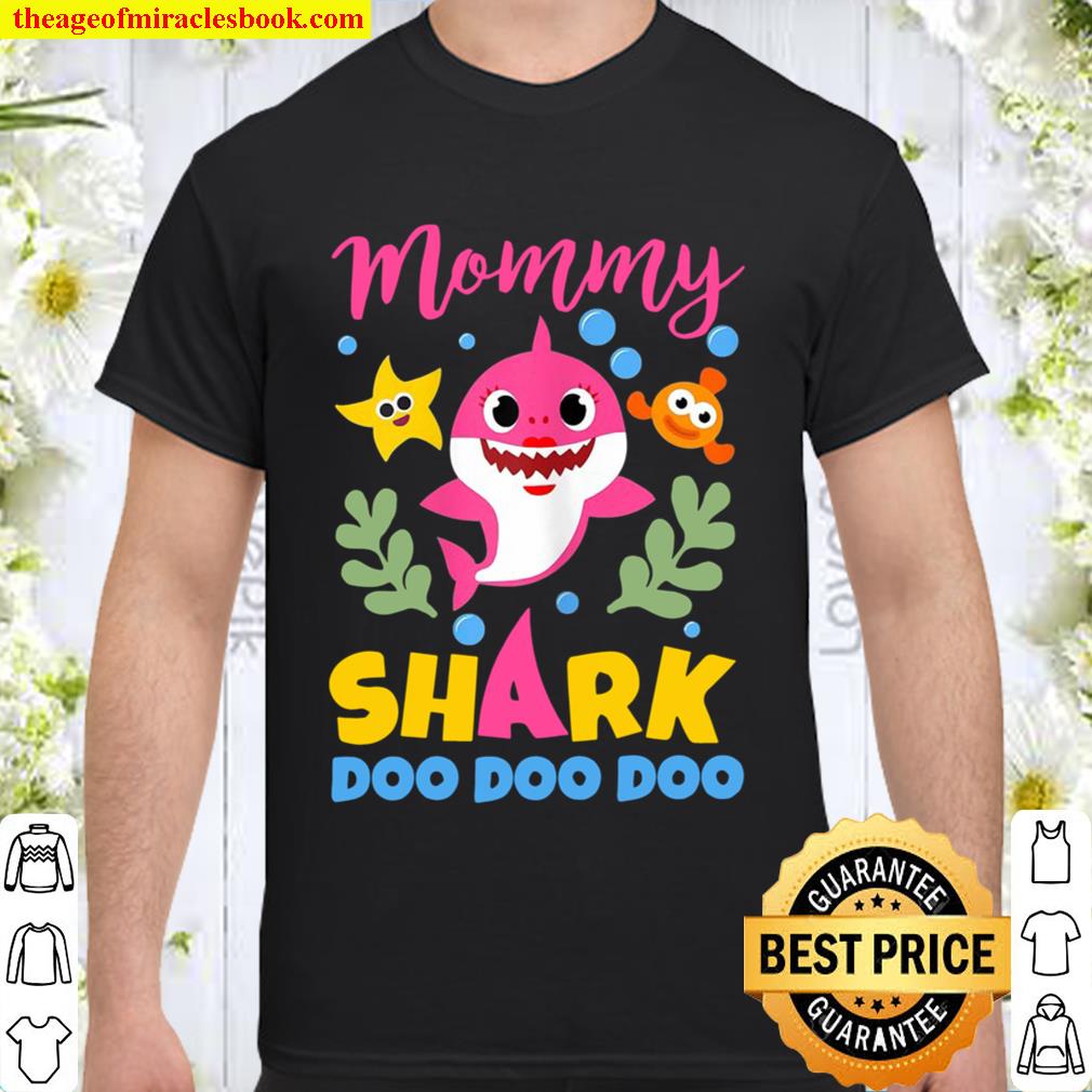 Womens Mommy Shark Gift Cute Baby Shark Family Matching Outfits hot ...