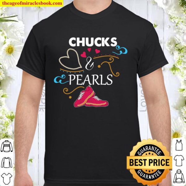 chucks and pearls valentine mum and daughter Shirt