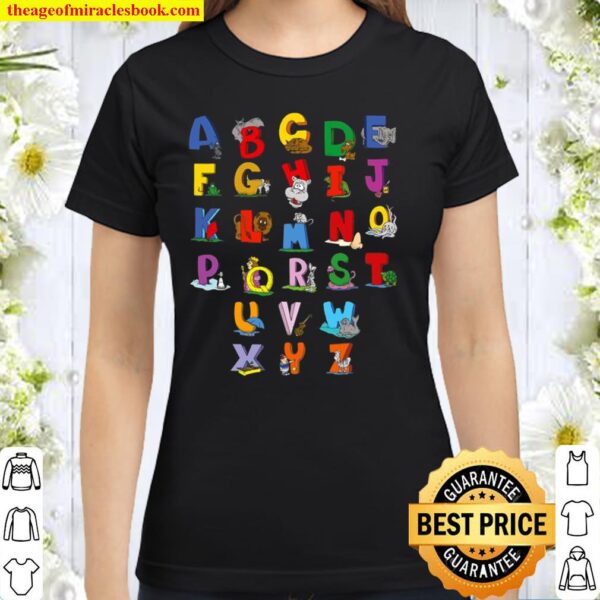 Alphabet Funny Cute Kindergarten Rocks For Kids Classic Women T-Shirt