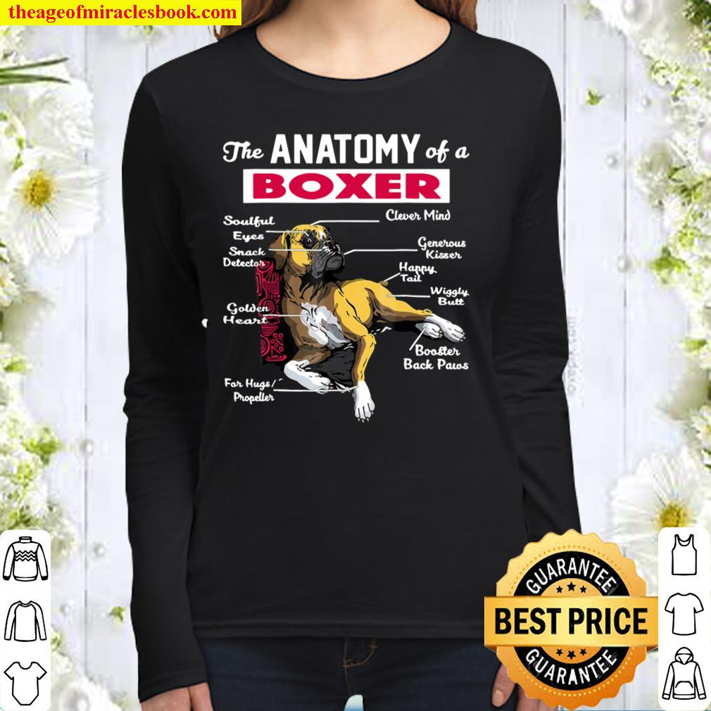 Anatomy Of A Boxer Dog Shirt – Funny Shirt For Boxer Lover Women Long Sleeved