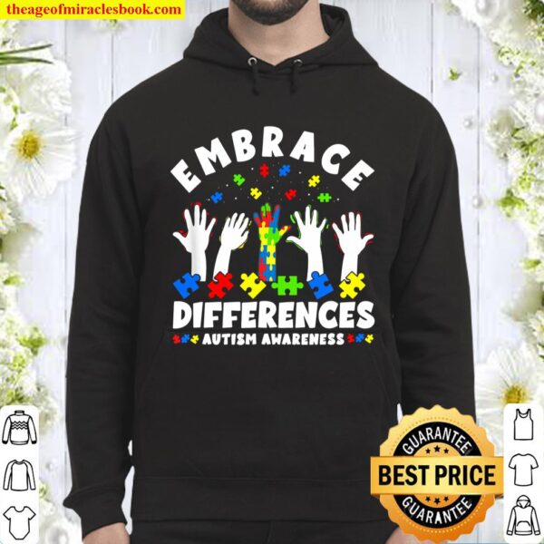 Autism Mom Mother Mama Embrace Differences Hoodie
