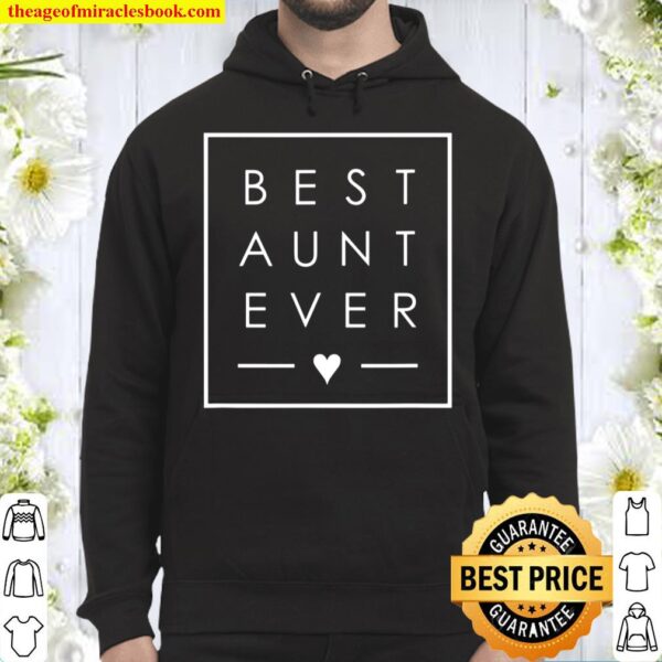 Best Aunt Ever Tshirt – Auntie Love Minimalist Square Box Hoodie