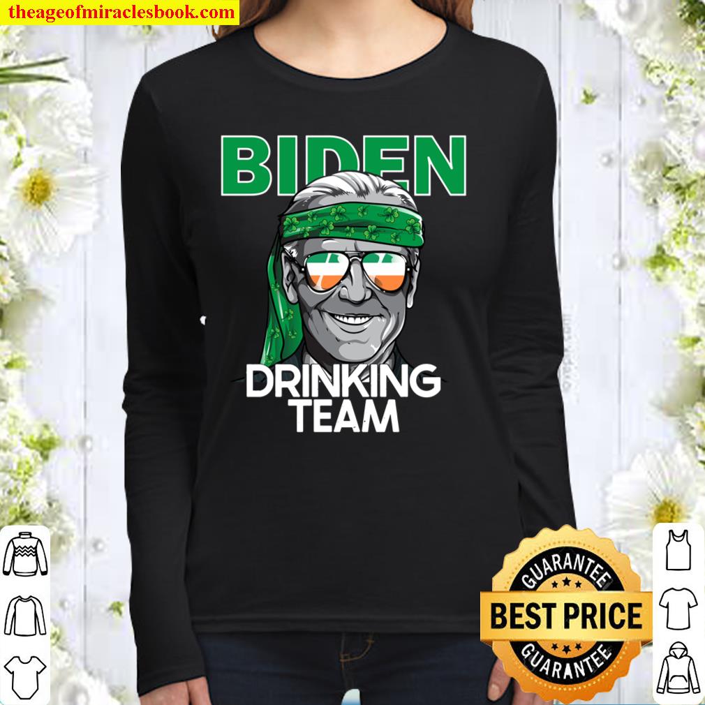 Biden St Patrick Day Tshirt For Men Women Drinking Team Women Long Sleeved