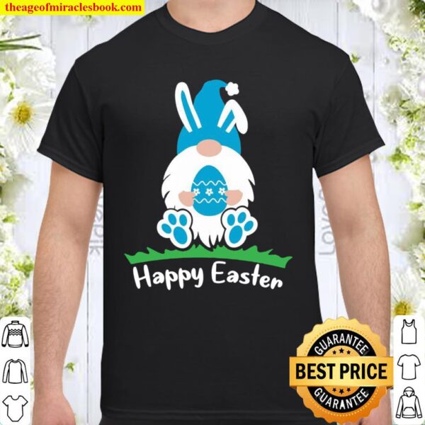 Blue Easter Bunny Gnome Shirt