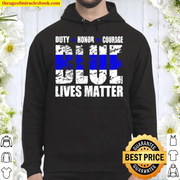 Blue Lives Matter Support Police Officer Cops Gift Pro Trump Hoodie