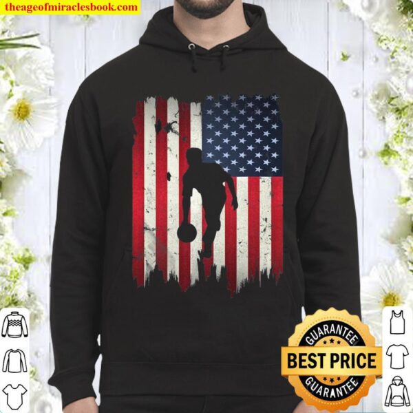 Bowling Usa American Flag 4Th Of July Patriotic Bowler Gift Hoodie