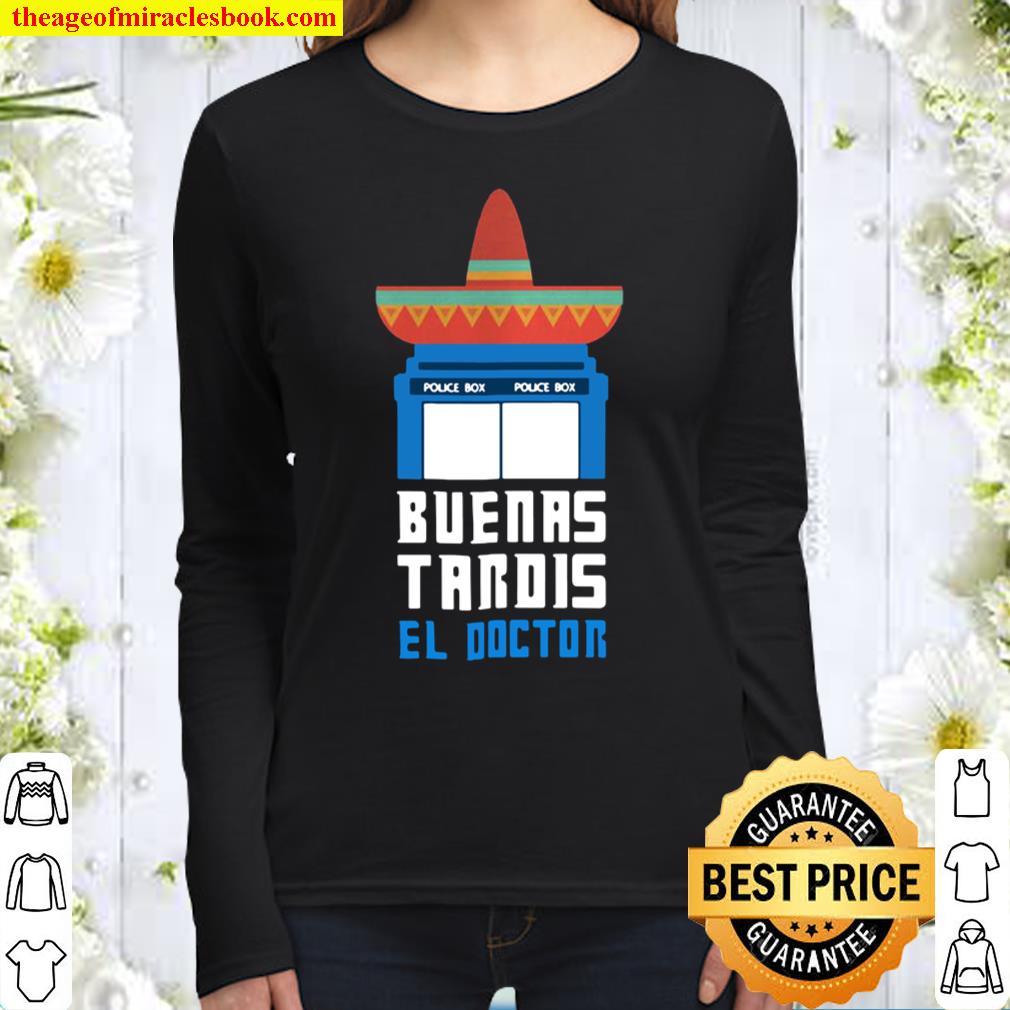 Buenas Tardis Doctor Who Funny Women Long Sleeved