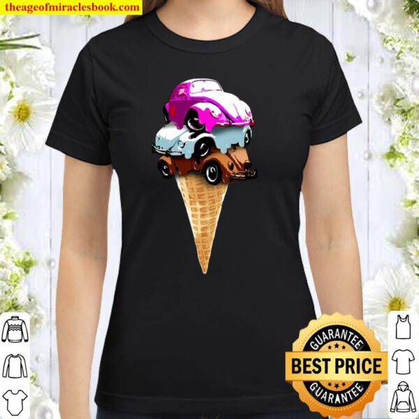 Bug Ice Cream Cone Classic Women T-Shirt