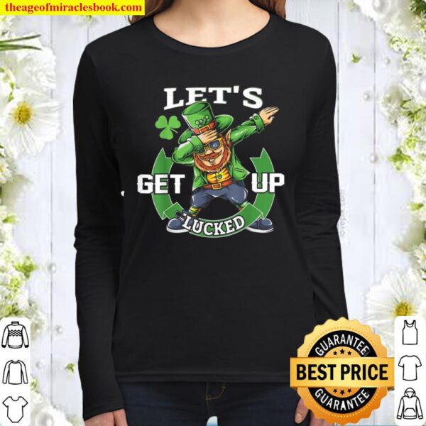 Cool Dabbing St.Patrick`s Day Party Outfit 17th idea Women Long Sleeved