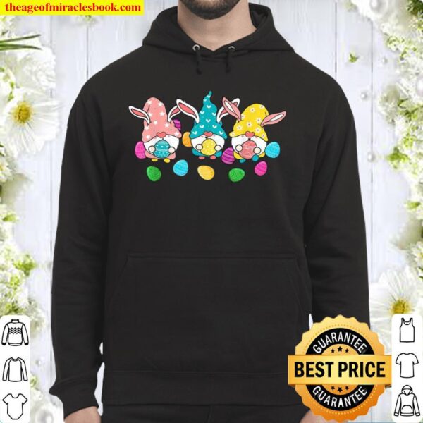 Cute Easter Gnome Egg Matching Couple Hoodie
