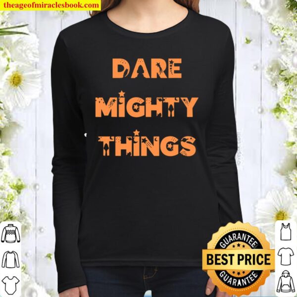 Dare Mighty Things NASA’s Perseverance Rover Secret Message Women Long Sleeved