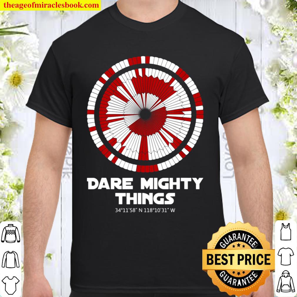Dare Mighty Things Perseverance Mars Rover Landing Pattern Shirt