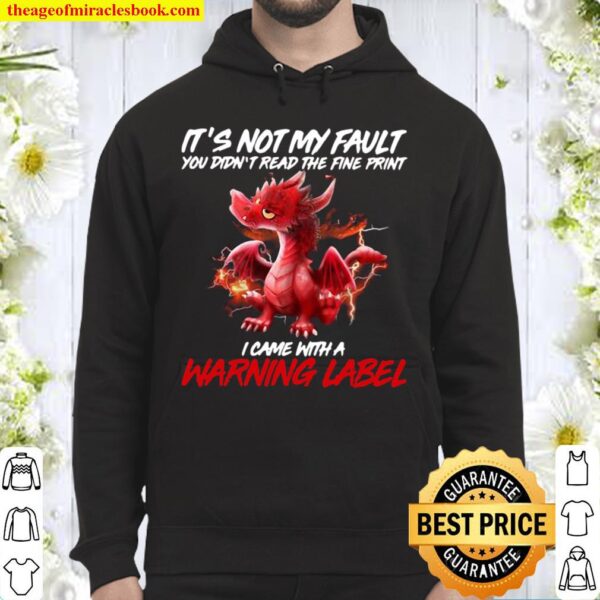 Dragon It’s Not My Fault You Didn’t Read The Fine Print I Came With A Hoodie